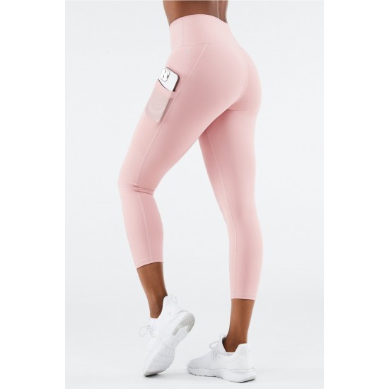 On-The-Go PowerHold High-Waisted Capri Rosebloom