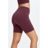 Cloud Seamless High-Waisted 7" Bright Burgundy