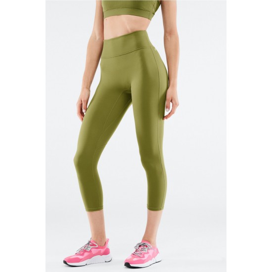 Anywhere High-Waisted Capri Faded Olive