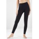 High-Waisted Seamless Rib Yoga Legging Black