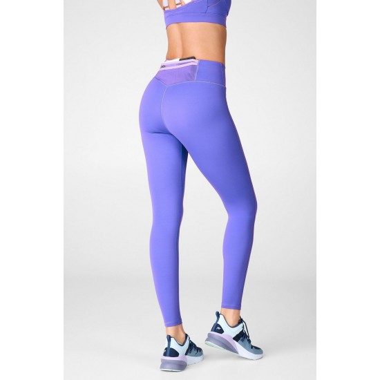 Trinity Motion365 High-Waisted Yoga Legging Electric Violet/Sky Purple