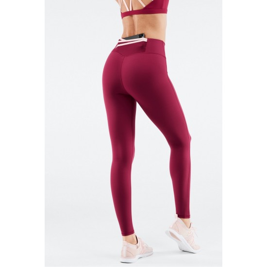 Trinity Motion365 High-Waisted Yoga Legging Cherry Burst/Pink Dust