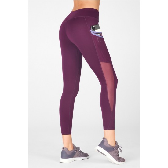 Trinity Motion365 Mid-Rise 7/8 Yoga Legging Plum Perfect/Violetta