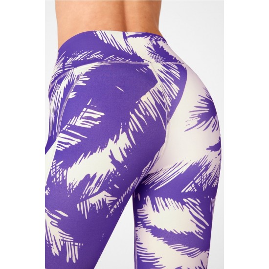 High-Waisted Printed PureLuxe 7/8 Paradiso