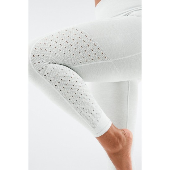 Sync Seamless High-Waisted 7/8 Yoga Legging Light Grey Heather