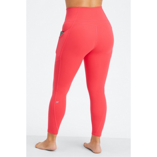 Oasis PureLuxe High-Waisted 7/8 Yoga Legging Strawberry Red