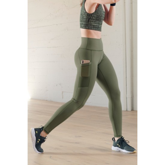 On-The-Go PowerHold High-Waisted Yoga Legging Safari