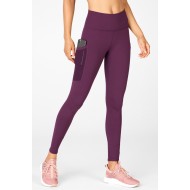 On-The-Go PowerHold High-Waisted Yoga Legging Plum Perfect