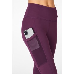 On-The-Go PowerHold High-Waisted Yoga Legging Plum Perfect