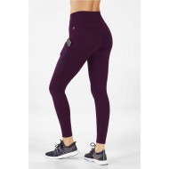 On-The-Go PowerHold High-Waisted Yoga Legging Burgundy (Solid)