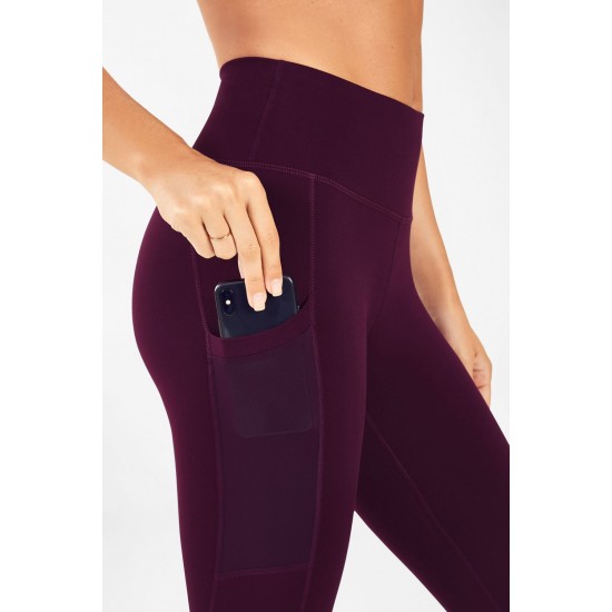 On-The-Go PowerHold High-Waisted Yoga Legging Burgundy (Solid)