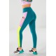 On-The-Go PowerHold High-Waisted Yoga Legging Paradise Cove/Neon/Aster Purple