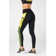 On-The-Go PowerHold High-Waisted Yoga Legging Black/Meadow Green/Leaf