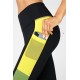 On-The-Go PowerHold High-Waisted Yoga Legging Black/Meadow Green/Leaf