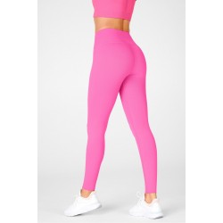 SculptKnit High-Waisted Yoga Legging Fluorescent Pink