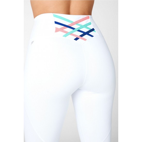 Boost PowerHold High-Waisted 7/8 Yoga Legging White/Multi