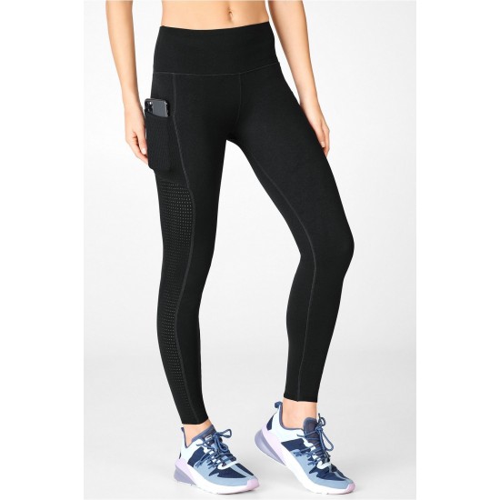 High-Waisted SculptKnit Pocket Yoga Legging Black