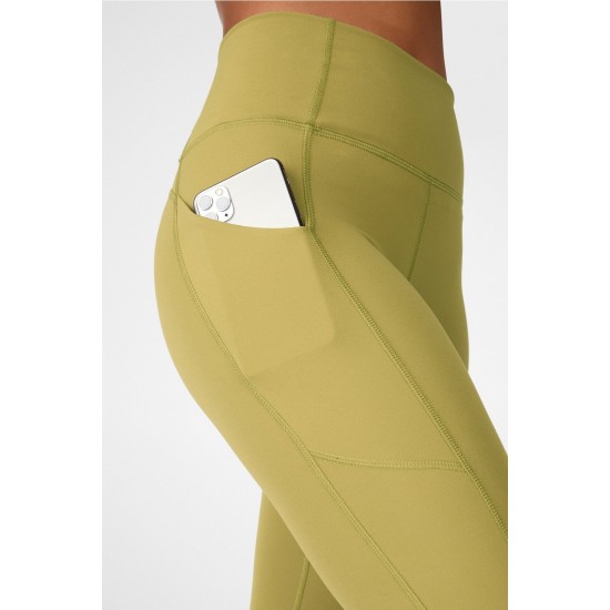 Oasis PureLuxe High-Waisted Twist 7/8 Yoga Legging Thyme