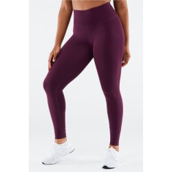 SculptKnit High-Waisted Custom Length Yoga Legging Dark Eggplant