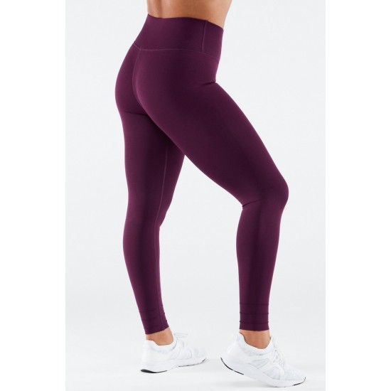 SculptKnit High-Waisted Custom Length Yoga Legging Dark Eggplant