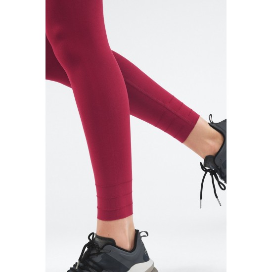 SculptKnit High-Waisted Custom Length Yoga Legging Cherry Burst