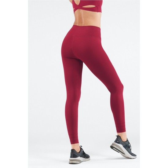 SculptKnit High-Waisted Custom Length Yoga Legging Cherry Burst