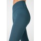 High-Waisted Seamless Rib Yoga Legging Celestial Blue/Tonal Celestial Blue/Sour Apple