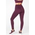 High-Waisted Motion365 Paneled Yoga Legging Burgundy/Golden Hour