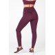 High-Waisted Motion365 Paneled Yoga Legging Burgundy/Golden Hour