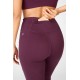 High-Waisted Motion365 Paneled Yoga Legging Burgundy/Golden Hour