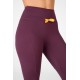 High-Waisted Motion365 Paneled Yoga Legging Burgundy/Golden Hour