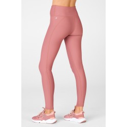 High-Waisted Essential Cold Weather Yoga Legging Cherry Mocha