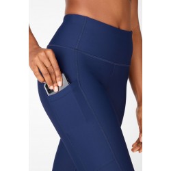 Therma-Flex High-Waisted Pocket Yoga Legging Navy