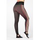 High-Waisted Seamless Stripe Yoga Legging Pink Stripe Multi