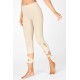 High Waisted PureLuxe Tie Up 7/8 Cream Puff