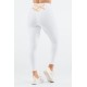 Boost PowerHold High-Waisted 7/8 Yoga Legging White/Shorewood/Pink Cloud