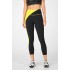 High-Waisted Motion365 Zip Pocket 7/8 Black/Zest