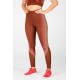 Ultra High-Waisted Seamless Stripe Yoga Legging Java/Tapioca/Plush Pink