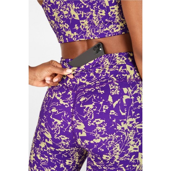 Anywhere Motion365 High-Waisted Yoga Legging Floral Breakdown