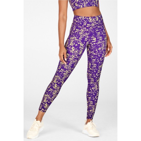 Anywhere Motion365 High-Waisted Yoga Legging Floral Breakdown