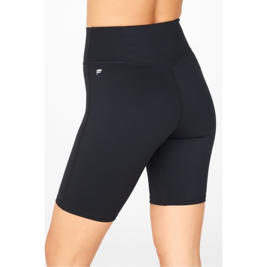 Anywhere High-Waisted Yoga Short 9 Black