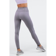 High-Waisted Seamless Rib Yoga Legging Iron/Hazy Iris