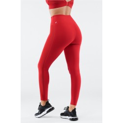 High-Waisted PureLuxe Mesh Yoga Legging Red Apple