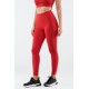 High-Waisted PureLuxe Mesh Yoga Legging Red Apple