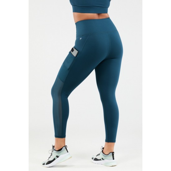 On-The-Go PowerHold Ultra HW 7/8 Yoga Legging Midnight Teal