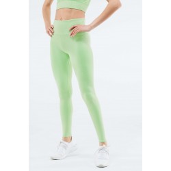 High-Waisted Seamless Rib Yoga Legging Aloe