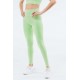 High-Waisted Seamless Rib Yoga Legging Aloe