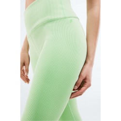 High-Waisted Seamless Rib Yoga Legging Aloe