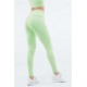 High-Waisted Seamless Rib Yoga Legging Aloe