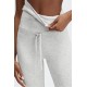 Luxe Drawstring Yoga Legging Light Grey Heather